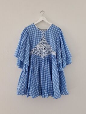 Free People | Dresses | Nwt Free People Patches Of Denim Mini Dress |  Poshmark